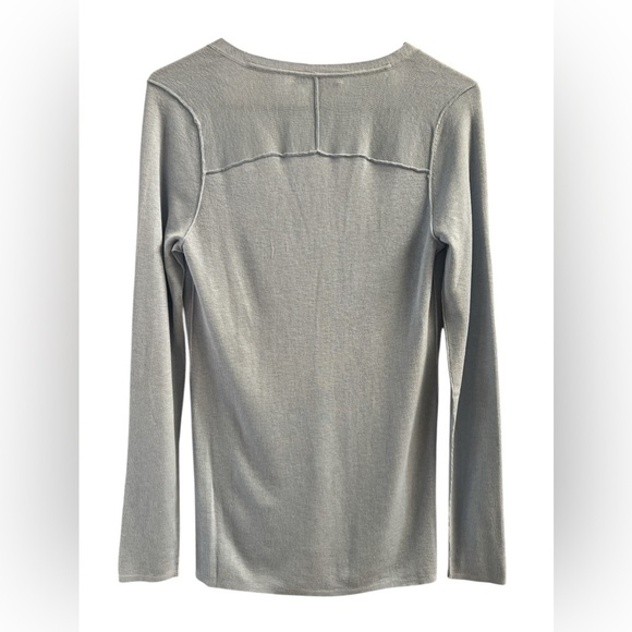 Banana Republic light blue silk button down sweater cardigan - Picture 5 of 5